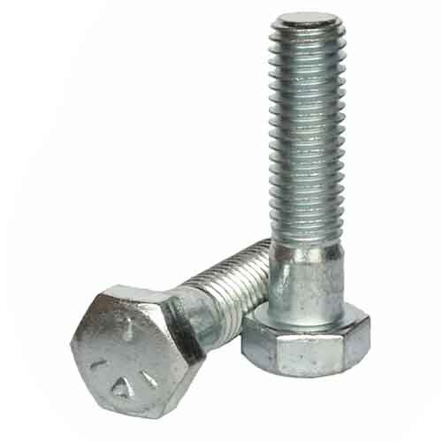 5C78214I 7/8"-9 X 2-1/4" Hex Cap Screw, Grade 5 (SAE J429), Coarse, Zinc  (Import)